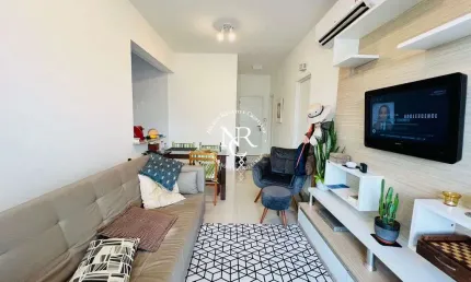 Apartamento á venda com vista para o mar e 1 suíte em santos-sp