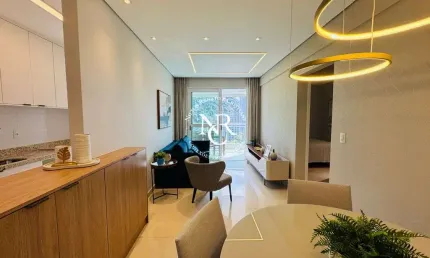 Apartamento a venda com 2 suítes e vaga demarcada no josé menino em santos-sp