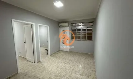 Apartamento térreo á venda no macuco em santos com 2 quartos