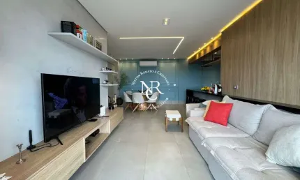 Apartamento a venda com 111m² e 03 quartos no marapé em santos-sp (canal 1)