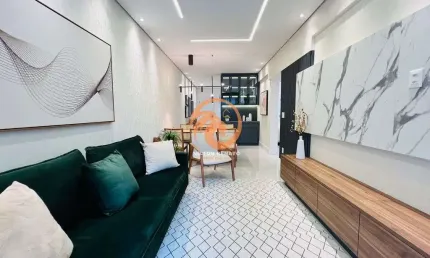 Apartamento NOVO á venda 02 dormitórios suítes na Ponta da Praia em Santos-SP