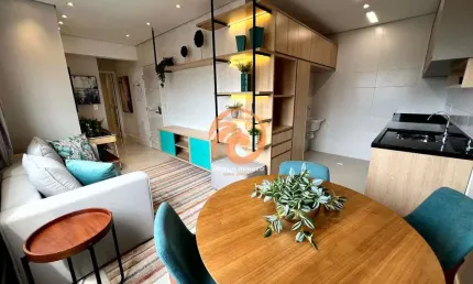 Apartamento novo á venda com 01 dormitórios na ponta da praia em santos-sp