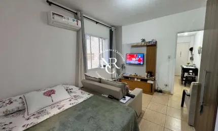 Apartamento a venda com 41m² a uma quadra da praia em santos, sp