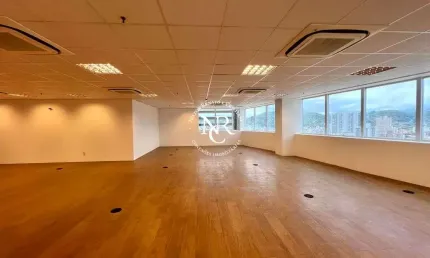 02 salas comerciais (meia laje) para venda no edifício win work em santos-sp