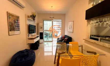Apartamento á venda com 1 suíte na quadra da praia do josé menino em santos-sp