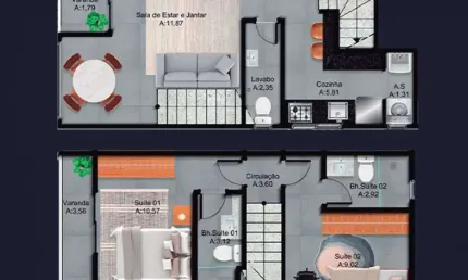 Casa com 2 quartos à venda na Rua Tupi, 476, Tupi, Praia Grande