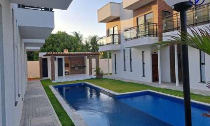 Casa em condomínio fechado com 2 quartos à venda na Raimundo Viana, 130, Taíba, São Gonçalo do Amarante, 57 m2 por R$ 367.500