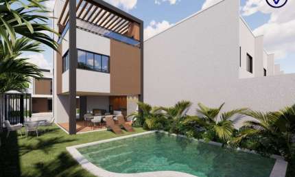 Casa em condomínio fechado com 3 quartos à venda na Rua São José, 208, Pacheco, Caucaia, 123 m2 por R$ 419.900