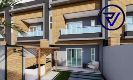 Casa em condomínio fechado com 3 quartos à venda na Rua Francisca Pereira Lima, 957, Jardim Icaraí, Caucaia, 87 m2 por R$ 311.000