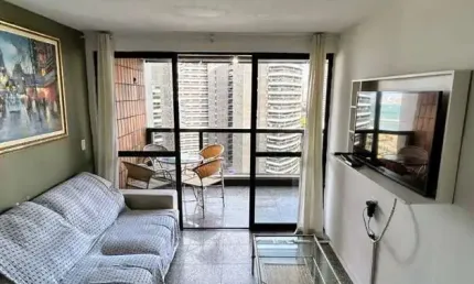 Flat com 2 quartos à venda na avenida da abolição, 2011, meireles, fortaleza, 56 m2 por r$ 630.000