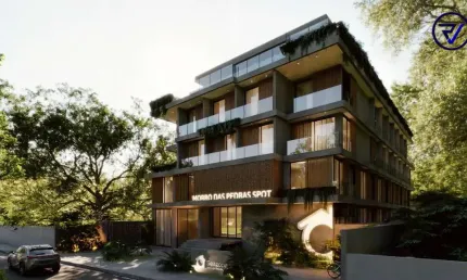Apartamento com 1 quarto à venda na Rua Manoel Pedro Vieira, 525, Morro das Pedras, Florianópolis, 18 m2 por R$ 286.833