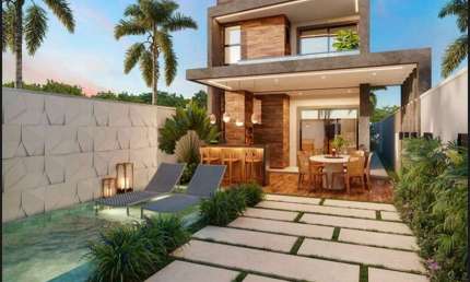 Casa em condomínio fechado com 3 quartos à venda na Honório Abreu, 10, Olho D'água, Eusébio, 109 m2 por R$ 579.900