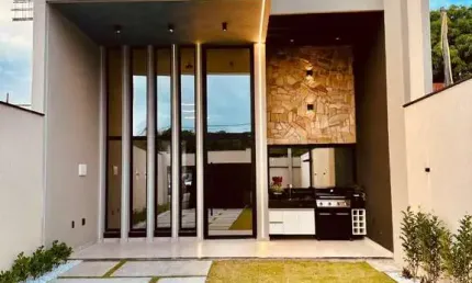 Casa com 3 quartos à venda na Wilson Fernandes Chagas, 158, Guaribas, Eusébio, 118 m2 por R$ 549.000