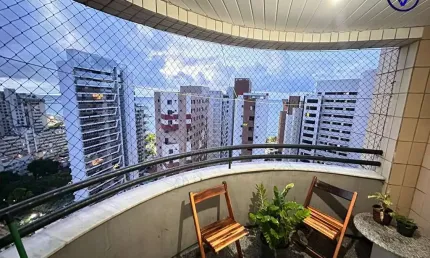 Flat com 1 quarto à venda na Avenida da Abolição, 3340, Meireles, Fortaleza, 42 m2 por R$ 450.000
