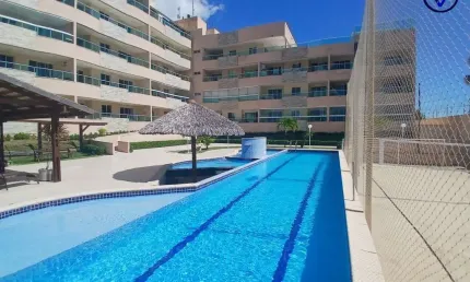 Cobertura com 4 quartos à venda na mar do caribe, 71, porto das dunas, aquiraz, 147 m2 por r$ 480.000