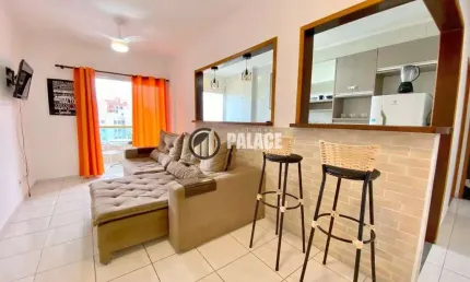 Apartamento com 1 dormitório à venda, 51 m² por R$ 375.000,00 - Aviação - Praia Grande/SP