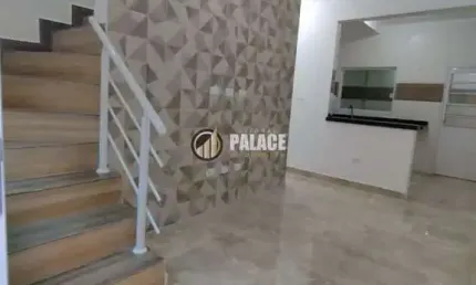 Sobrado de condomínio com 2 quartos, guilhermina, praia grande - r$ 350 mil, cod: 3681
