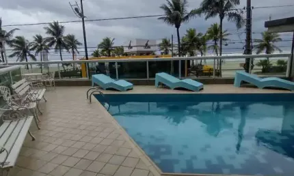 Apartamento 2 dormitorio com suite  e  vista mar, sacada, ocian, lazer.