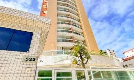 Apartamento 3 dmt e sacada no Forte em Praia Grande SP.