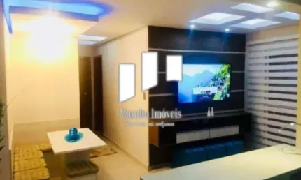 Apartamento 2 dmt sacada gourmet em Praia Grande SP.