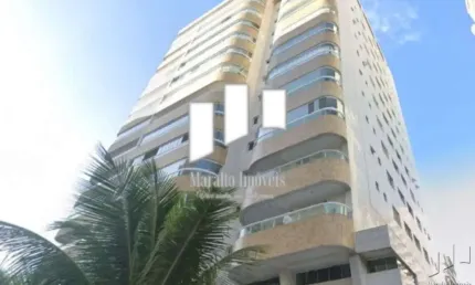 Apartamento 2 dormitórios com sacada e 2 vagas na Tupi em Praia Grande SP.