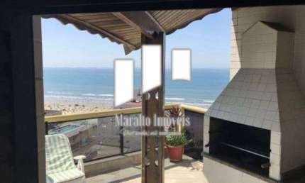 Maravilhosa cobertura com piscina e churrasqueira e Praia Grande SP.