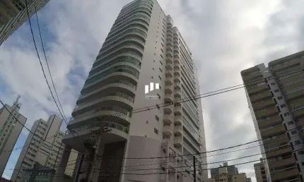Apartamento de 3 suítes e varanda gourmet com vista para o mar em Praia Grande SP.