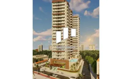 Apartamento com 2 dorm e varanda gourmet de frente para o mar na praia grande sp.