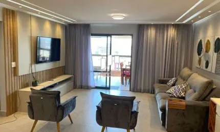 Apartamento 3 suítes na Guilhermina em Praia Grande.