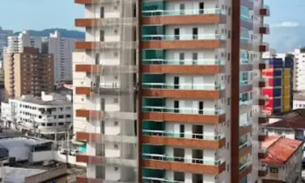 Apartamento novo financiado direto com a construtora no Boqueirão em Praia Grande.