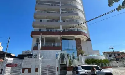 Apartamento de 2 dormitórios com vista lateral para o mar em Praia Grande SP