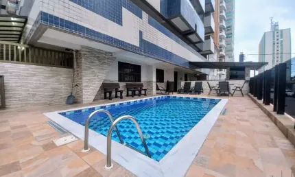 Apartamento com 1 quarto à venda na rua xavantes, 210, tupi, praia grande, 54 m2 por r$ 320.000