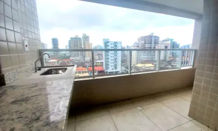 Apartamento com 2 quartos à venda na rua chile, 418, guilhermina, praia grande, 71 m2 por r$ 490.000