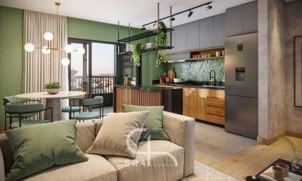 Apartamento com 2 quartos à venda no Bacacheri, Curitiba 