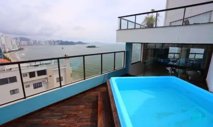 Cobertura de Alto Padrão com 5 Suítes Frente Mar – 623m² | Venda ou Locação