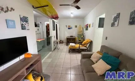 Apartamento em ubatuba, 150 metros da praia do sapê, condomínio fechado, com elevador .