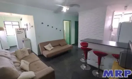 Apartamento na Praia do Sapê em Ubatuba, com 2 dormitórios, localizado a 600 metros da Praia.