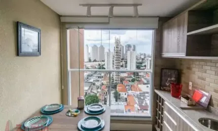 Apartamento à venda com 77m² no bairro da mooca, 3 quartos e 2 vagas