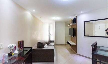 Apartamento à venda em São João Clímaco, São Paulo-SP: 3 quartos, 1 suíte, 3 salas, 1 banheiro, 1 vaga, 62m²