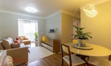 Apartamento à venda em São Paulo-SP, no bairro Parque São Jorge: 3 quartos, 1 suíte, 2 salas, 2 banheiros, 2 vagas, 72m².