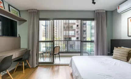 Apartamento com 1 quarto à venda na Rua Getúlio Soares da Rocha, 135, Jardim das Acacias, São Paulo, 32 m2 por R$ 598.000