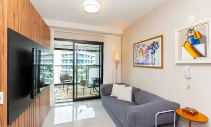 Apartamento com 1 quarto à venda na avenida açocê, 50, moema, são paulo, 42 m2 por r$ 1.040.000