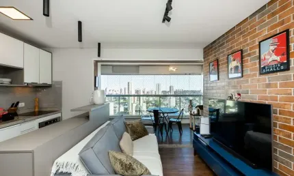 Apartamento com 1 quarto à venda na rua viaza, 400, campo belo, são paulo, 43 m2 por r$ 535.000