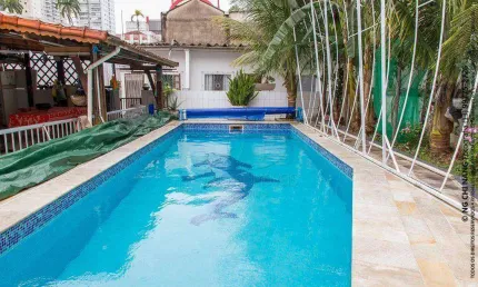 Casa com 4 quartos à venda na Vila Mathias, Santos 
