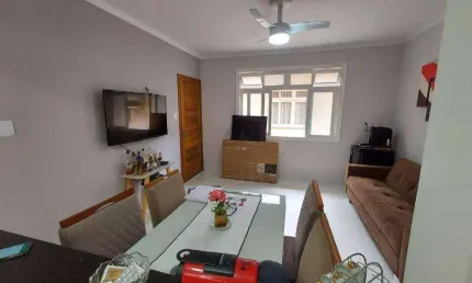 Apartamento com 2 quartos à venda, 74 m² por r$ 480.000 - pompéia - santos/sp