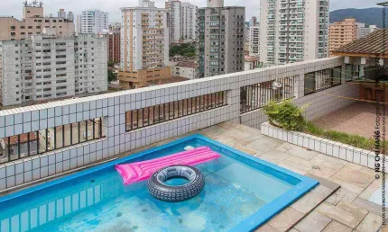 Cobertura com 3 quartos à venda no Ponta da Praia, Santos 