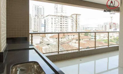 Apartamento com 2 quartos à venda no Embaré, Santos 