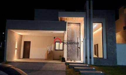 Casa Porteira Fechada com 3 dormitórios à venda, 183 m² por R$ 1.390.000 - Condomínio Residencial Santa Mônica - Caçapava/SP