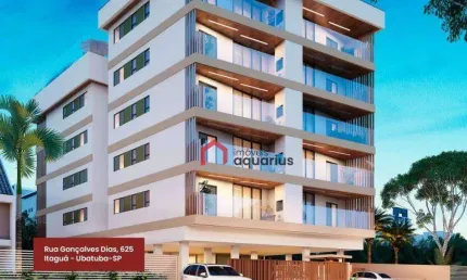 Apartamento com 2 dormitórios à venda, 70 m² por r$ 750.000,00 - itaguá - ubatuba/sp