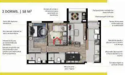 Apartamento com 2 dormitórios à venda, 58 m² por R$ 735.000,00 - Jardim Esplanada - São José dos Campos/SP